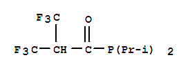 双(1-甲基乙基)[3,3,3-三氟-1-氧代-2-(三氟甲基)丙基]-膦结构式_38079-85-5结构式