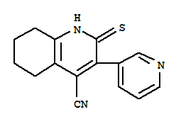 4-Quinolinecarbonitrile,1,2,5,6,7,8-hexahydro-3-(3-pyridinyl)-2-thioxo- Structure,382653-06-7Structure