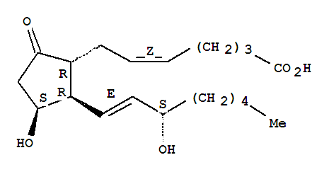 (5Z,11beta,13E,15S)-11,15-二羟基-9-氧代-前列腺-5,13-二烯-1-酸结构式_38310-90-6结构式