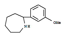 2-(3-Methoxy-phenyl)-azepane Structure,383129-37-1Structure