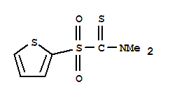 (9Ci)-N,N-二甲基-1-(2-噻吩磺酰基)-甲烷硫代酰胺结构式_38944-97-7结构式