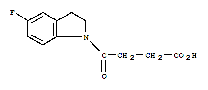 4-(5-氟-2,3-二氢-1H-吲哚-1-基)-4-氧代丁酸结构式_393183-92-1结构式