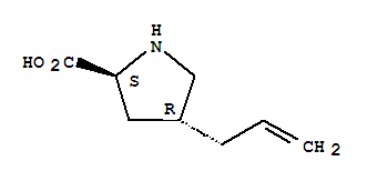 (4r)-(9ci)-4-(2-丙烯基)-L-脯氨酸结构式_393524-70-4结构式