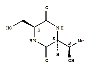(3S,6s)-3-[(1r)-1-hydroxyethyl]-6-(hydroxymethyl)-2,5-piperazinedione Structure,393830-95-0Structure
