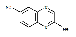 2-甲基-6-喹噁啉甲腈结构式_397324-18-4结构式