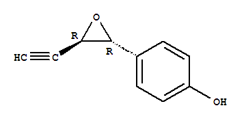 4-[(2R,3r)-3-ethynyl-2-oxiranyl]phenol Structure,399513-09-8Structure