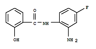 (9ci)-n-(2-氨基-4-氟苯基)-2-羟基-苯甲酰胺结构式_403599-68-8结构式