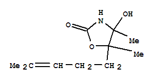 (9ci)-4-羟基-4,5-二甲基-5-(4-甲基-3-戊烯基)-2-噁唑烷酮结构式_405278-53-7结构式