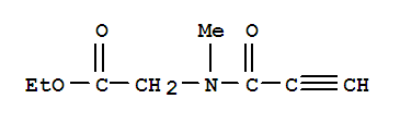 (9ci)-n-甲基-n-(1-氧代-2-丙炔)-甘氨酸乙酯结构式_406687-61-4结构式