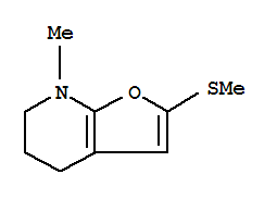 4,5,6,7-四氢-7-甲基-2-(甲基硫代)-呋喃并[2,3-b]吡啶结构式_408500-72-1结构式