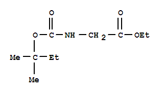 Glycine, n-[(1,1-dimethylpropoxy)carbonyl]-, ethyl ester (9ci) Structure,409315-36-2Structure