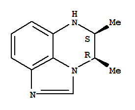 顺式-(9ci)-5,6-二氢-4,5-二甲基-,4H-咪唑并[1,5,4-de]喹噁啉结构式_41405-87-2结构式