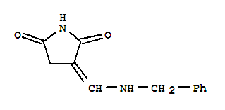 (9ci)-3-[[(苯基甲基)氨基]亚甲基]-2,5-吡咯烷二酮结构式_425399-41-3结构式