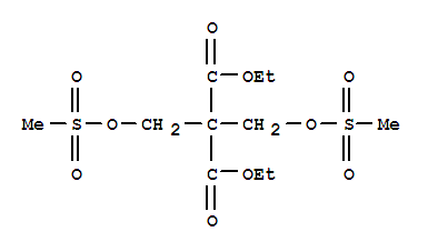 2,2-双(甲基磺酰氧基甲基)丙二酸二乙酯结构式_440125-03-1结构式