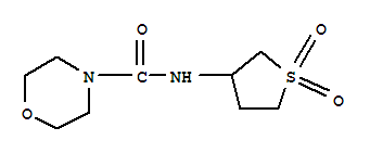 (9ci)-n-(四氢-1,1-二氧化物-3-噻吩)-4-吗啉羧酰胺结构式_443651-78-3结构式