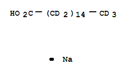 十六烷酸钠-D31结构式_467235-83-2结构式