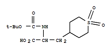 2-N-叔丁氧羰基-氨基-3[4-(1,1-二氧代-四氢-噻喃基)!丙酸结构式_494210-69-4结构式