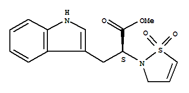(Alphas)-alpha-(1,1-dioxido-2(3h)-isothiazolyl)-1h-indole-3-propanoic acid methyl ester Structure,515130-15-1Structure