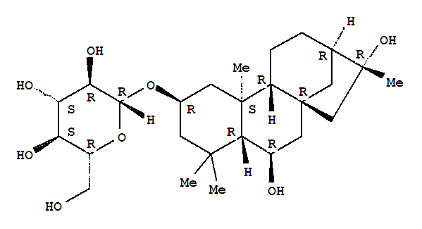 大叶凤尾蕨甙C结构式_53452-34-9结构式