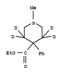 哌替啶-D4结构式_53484-73-4结构式