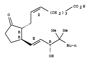 (5Z,13E,15R)-15-羟基-16,16-二甲基-9-氧代-前列腺-5,13-二烯-1-酸结构式_53658-98-3结构式