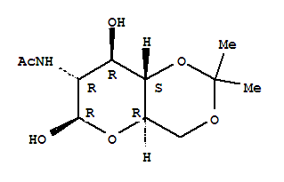 2-乙酰氨基-2-脱氧-4,6-邻异亚丙基-d-吡喃葡萄糖结构式_564469-85-8结构式