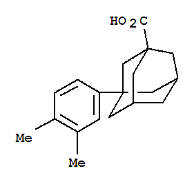 1-(3,4-二甲苯基)-3-金刚烷羧酸结构式_56531-57-8结构式