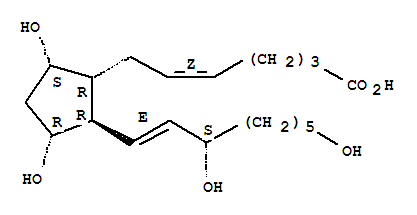 20-羟基 前列腺素 F2α结构式_57930-92-4结构式