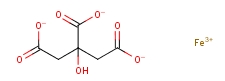 柠檬酸铁结构式_6043-74-9结构式