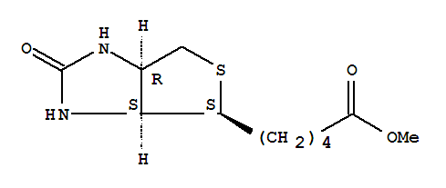 5-((3ar,4r,6as)-2-氧代六氢-1H-噻吩并[3,4-d]咪唑-4-基)戊酸甲酯结构式_60562-11-0结构式