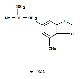 3-Methoxy-4,5-methylenedioxyamphetamine hydrochloride Structure,60676-84-8Structure