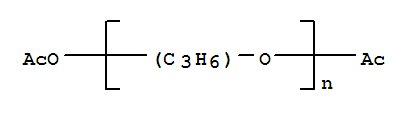 二乙酸聚丙二醇酯结构式_62576-71-0结构式