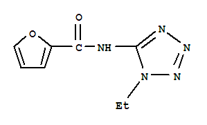 (9ci)-n-(1-乙基-1H-四唑-5-基)-2-呋喃羧酰胺结构式_638146-43-7结构式