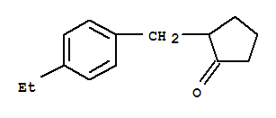 (9ci)-2-[(4-乙基苯基)甲基]-环戊酮结构式_639857-67-3结构式