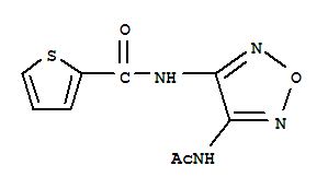 (9ci)-n-[4-(乙酰基氨基)-1,2,5-噁二唑-3-基]-2-噻吩羧酰胺结构式_640238-56-8结构式
