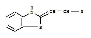 (2Z)-1,3-苯并噻唑-2(3H)-亚基乙烷硫杂l结构式_64126-88-1结构式