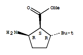 2-氨基-5-(1,1-二甲基乙基)-环戊烷羧酸甲酯结构式_641609-32-7结构式