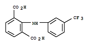2-[[3-(三氟甲基)苯基]氨基]-1,3-苯二羧酸结构式_64181-78-8结构式