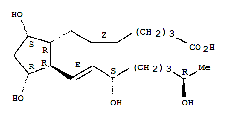 (5Z,9alpha,11alpha,13E,15S,19R)-9,11,15,19-四羟基前列腺-5,13-二烯-1-酸结构式_64625-53-2结构式