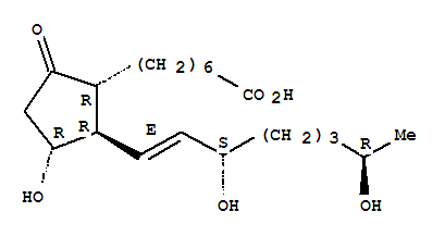 (11alpha,13E,15S,19R)-11,15,19-三羟基-9-氧代-前列腺-13-烯-1-酸结构式_64625-55-4结构式