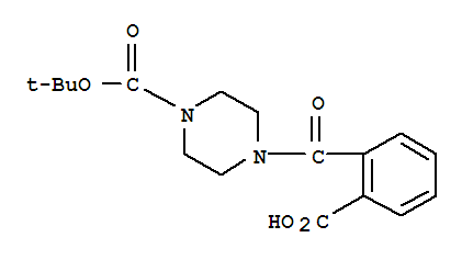 2-([4-(Tert-butoxycarbonyl)piperazino]carbonyl)benzoic acid Structure,651293-35-5Structure