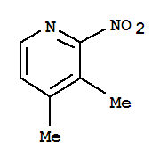 3,4-Dimethyl-2-nitropyridine Structure,65169-29-1Structure