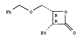 (3r,4r)-(9ci)-3-乙基-4-[(苯基甲氧基)甲基]-2-氧杂环丁烷酮结构式_652150-92-0结构式