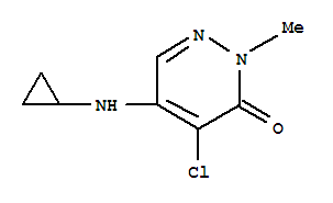 4-氯-5-(环丙基氨基)-2-甲基-3(2H)-吡嗪酮结构式_65269-70-7结构式