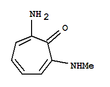 (9ci)-2-氨基-7-(甲基氨基)-2,4,6-环庚三烯-1-酮结构式_65425-76-5结构式