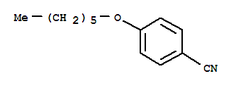 对(己氧基)苄腈结构式_66052-06-0结构式