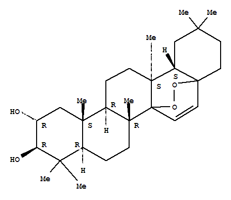 14,17-Epidioxy-28-nor-15-taraxerene-2,3-diol Structure,66107-60-6Structure