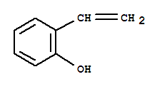 2-乙烯基苯酚结构式_695-84-1结构式