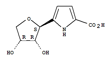 (9ci)-5-[(2s,3r,4r)-四氢-3,4-二羟基-2-呋喃]-1H-吡咯-2-羧酸结构式_695811-37-1结构式