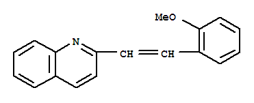 2-[2-(2-甲氧基苯基)乙烯]-喹啉结构式_6974-55-6结构式